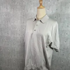 1650 GLOBAL WORKライトグレー 半袖ポロシャツ L