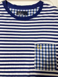 FRED PERRY フレッドペリー ボーダー ロゴ Tシャツのサムネイル