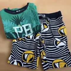 プチバトー　Tシャツとショートパンツセット
