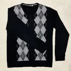 Onboard アーガイルパターン ニット Lサイズ