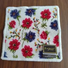 (新品未使用)アーンジョー ハンカチ　白　花柄のサムネイル