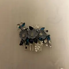 お祭りなどに使える 髪飾り　青色