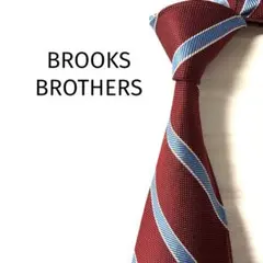 ブルックスブラザーズ　ネクタイ　ストライプ　ボルドー　ブルー