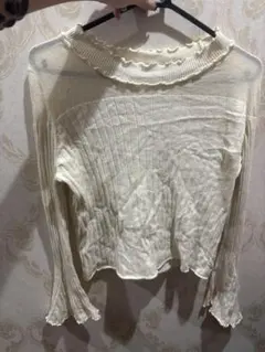 earth music&ecology アイボリー ニット M