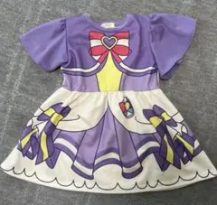しまむら　わんだふるぷりきゅあ　キュアフレンディ　なりきりワンピース　110 紫