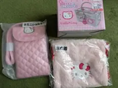 キティ　ミニショルダー　巾着　鍵付きバニティ