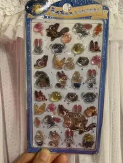 硬いシール　立体3Dシール ズートピア