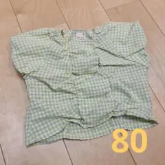 petit main チェック柄 シャツ 80サイズ
