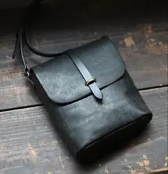 PLANT レザー バッグ ネイビー ほぼ未使用美品 ブライドルレザー