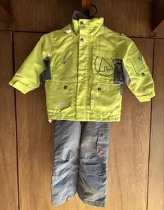 子ども用　スキー・スノーボードウェア 110 AIR WALK ライトグリーン