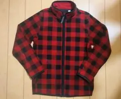 フリース 赤×黒 140㌢