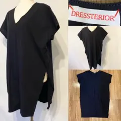 DRESSTERIOR ドレステリア　スリット　黒　ロングカットソーのサムネイル