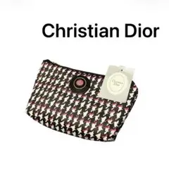 Christian Dior ポーチ 千鳥格子柄 上品 小物入れ 高級