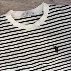 US ポロ　ボーダーTシャツ　フリーサイズ