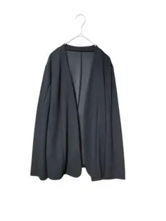 ラビアンジェ　黒 ノーカラージャケット サイズL