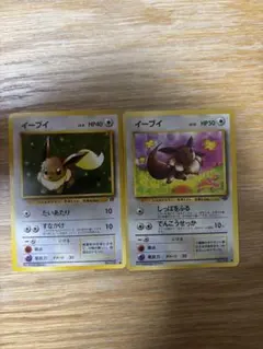 旧裏イーブイ 2枚セット 포켓몬 카드