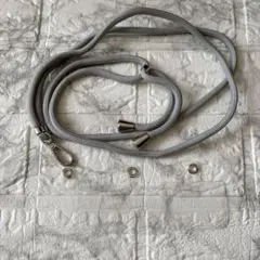 スマホストラップ 首掛け ネックストラップ ナイロン製 斜めがけ グレー