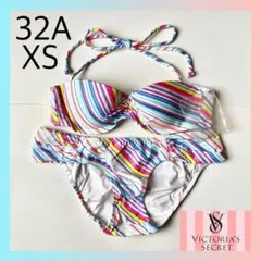 XS ビクトリアシークレット  32枚 レア 新品 ヴィクトリアシークレット 32B/XS レディース 水着 白マルチ