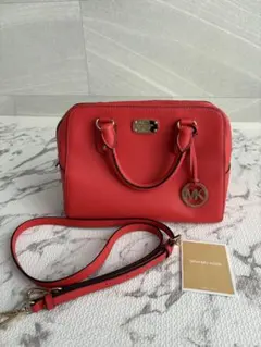 MICHEAL KORS 2way ハンドバッグ ショルダーバッグ レッド 美品