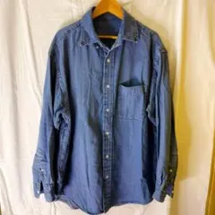 GU デニムオーバーサイズシャツ S