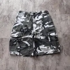 Y2K archive cargo half pants wide camoのサムネイル
