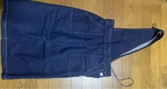 ZARAザラスカート濃紺 デニム サロペット 5つボタン 調整可能ストラップ