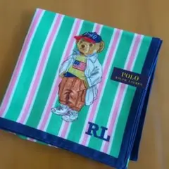 POLO RALPHLAUREN ポロラルフローレン　大判　ハンカチ　ポロベア