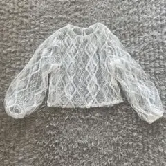 シアー　シースルー　レース　トップス