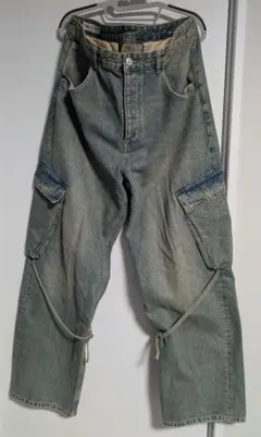 ZARA ザラ デニム カーゴパンツ 44 34　y2kのサムネイル
