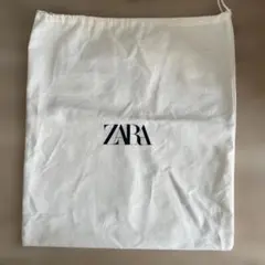 ZARA ホワイトコットン収納袋