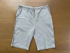 ショートパンツ ハーフパンツ ボトムス ジャージ 部屋着 ストライプ グレー 黒