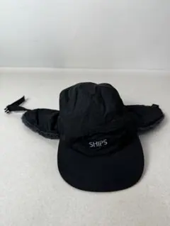 SHIPS フライトキャップ ブラック Lサイズ　キッズのサムネイル