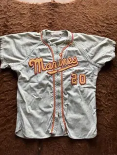 5-60s Wilson ヴィンテージ ベースボールシャツ Marines 40のサムネイル