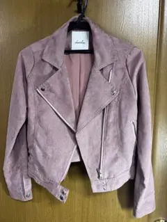 dazzlin スウェードライダースジャケット