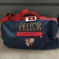 【デッドストック】90s NIKE ボストンバッグ ネイビー レッド 66 72 デッドストック】90s NIKE ボストンバッグ ネイビー レッド 66 72