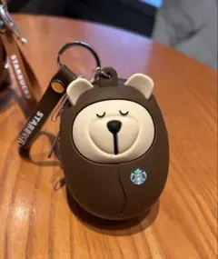 한국 Starbucks 베어리스타 커피 콩 열쇠 고리 파우치