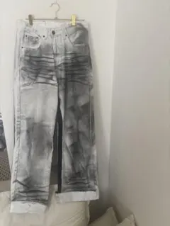 ZARA アブストラクト柄デニム 抽象柄 - メルカリ