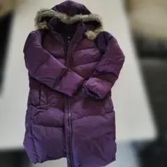 Gap パープル ロングダウンジャケット