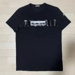 美品☆ モンクレール ロゴTシャツ ブラック サイズM 国内正規品 4S21 