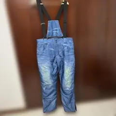 デニムオーバーオール 青