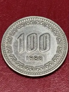 1975年 韓国 光復30周年記念硬貨 100ウォン - メルカリ