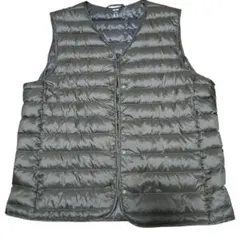 シ*ゲ様 【訳あり】UNIQLO XL カーキ ダウンベスト　XＬ