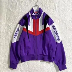 90s　ペプシコーラ　トラックジャケット　L　日本製　ジャージ　パープル