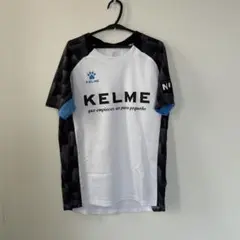 KELME サッカーシャツ ホワイト/ブラック/ブルー