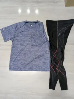 【最終値下げ】ミズノプロTシャツ＆CW-Xスパッツ　オマケつき