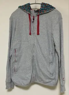 エレメント　メンズ　パーカー　ジップ付き　Lサイズ グレー