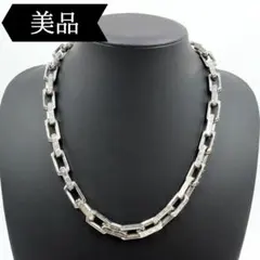 ルイヴィトン コリエ チェーン モノグラム ネックレス M00307 シルバー