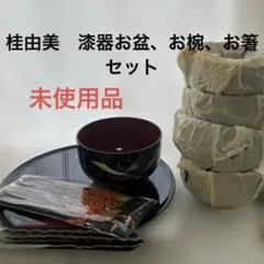 桂由美　漆器 椀とお盆、お箸、各5個セットのサムネイル