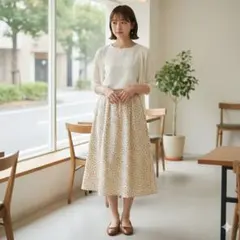 URBAN RESEARCH アーバンリサーチ ドット柄 ロングスカート