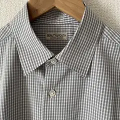 BEAUTY&YOUTH 半袖チェックシャツ